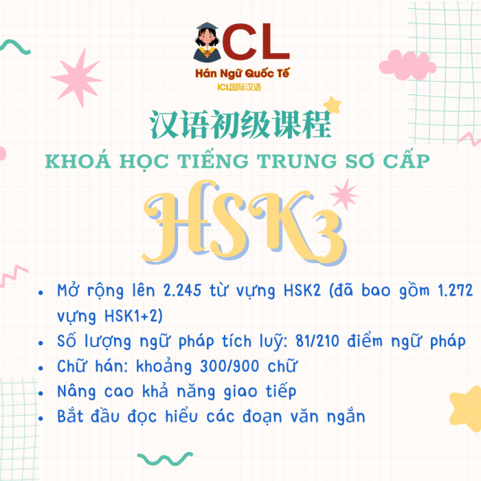 Khóa học HSK3